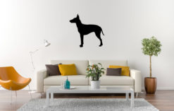 Silhouette hond - Manchester Terrier
