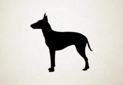 Silhouette hond - Manchester Terrier