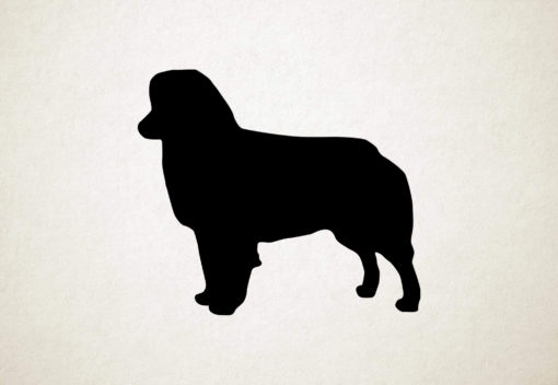 Silhouette hond - Miniature American Shepherd - Miniatuur Amerikaanse herder