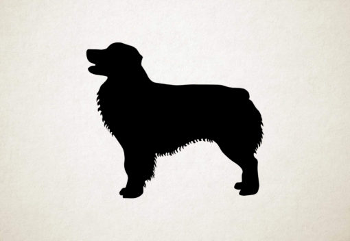 Silhouette hond - Miniature Australian Shepherd - Miniatuur Australische herder