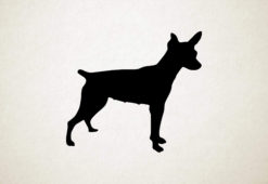Silhouette hond - Miniature Fox Terrier - Miniatuur Fox Terrier