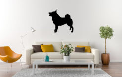 Silhouette hond - Norwegian Elkhound - Noorse elandhond
