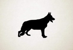 Silhouette hond - Old German Shepherd Dog - Oude Duitse herdershond