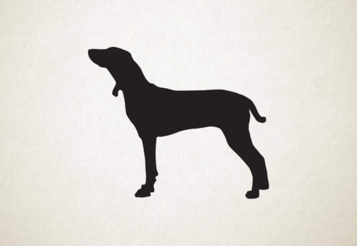 Silhouette hond - Porcelaine