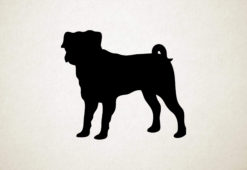 Silhouette hond - Pug - Mops