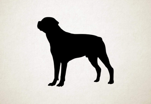 Silhouette hond - Rotweiler