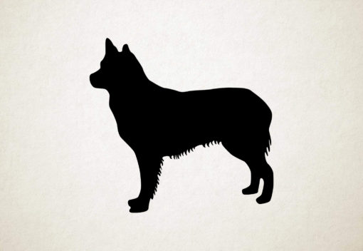 Silhouette hond - Seppala Siberian Sleddog - Seppala Siberische sledehond