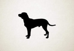 Silhouette hond - Serbian Hound - Servische hond