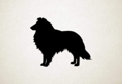 Silhouette hond - Shetland Sheepdog - Shetland-herdershond
