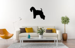 Silhouette hond - Soft-coated Wheaten Terrier - Wheaten Terrier met zachte vacht