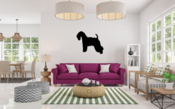 Silhouette hond - Soft-coated Wheaten Terrier - Wheaten Terrier met zachte vacht