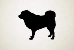 Silhouette hond - Tibetan Mastif - Tibetaanse Mastif
