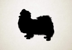Silhouette hond - Tibetan Spaniel - Tibetaanse Spaniel