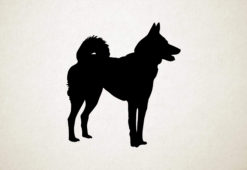 Silhouette hond - West Siberian Laika - West-Siberische Laika
