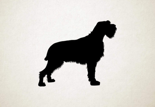 Silhouette hond - Wirehaired Pointing Griffon - Ruwharige wijzende Griffon