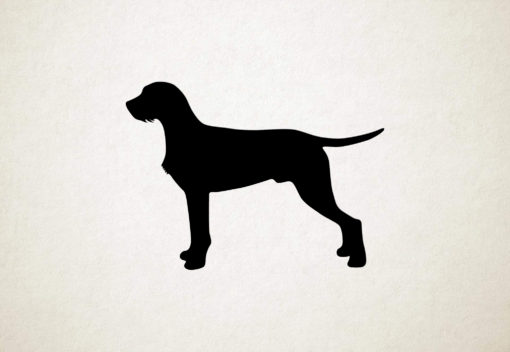 Silhouette hond - Wirehaired Vizsla - Ruwharige Vizsla