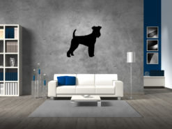 Airedaleterriër - Airedale Terrier - Silhouette hond