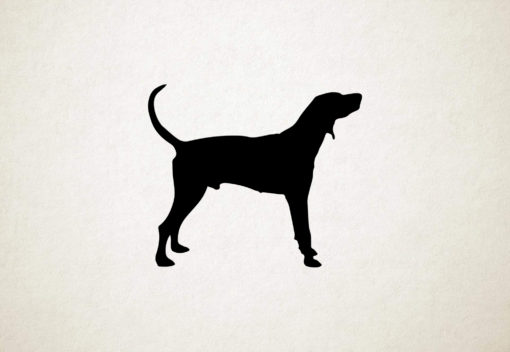 Amerikaans-Engelse Coonhound - American English Coonhound - Silhouette hond