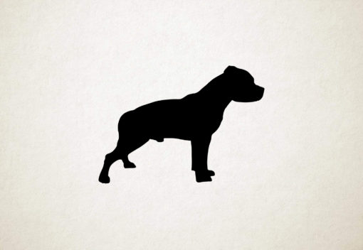 Amerikaanse Pitbull Terrier - Silhouette hond