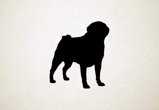 Amerikaanse Pugabull - Silhouette hond