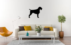 Duitse staande draadhaar - Silhouette hond