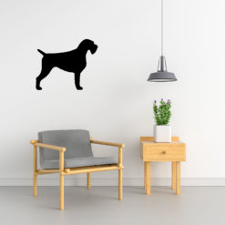 Duitse staande draadhaar - Silhouette hond