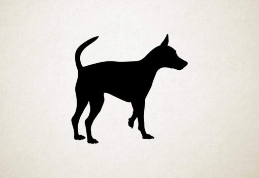 Dwergpinscher - Silhouette hond