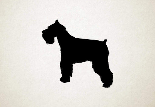 Middenslagschnauzer - Silhouette hond